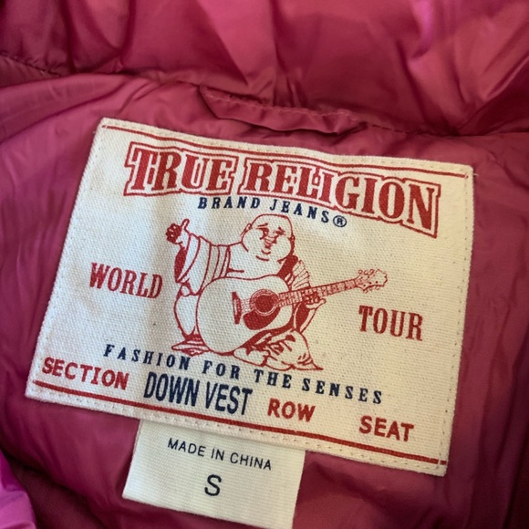 True Religion Down Vest - Picture 2 of 3